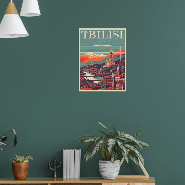 Tbilisi Capital, Retro souvenir-gåvor Poster (Vardagsrum 1)