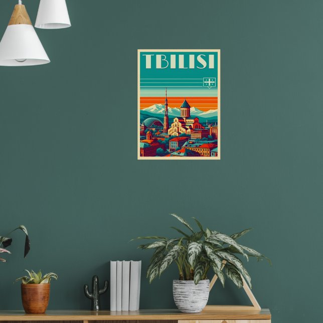 Tbilisi Capital, Retro souvenir-gåvor Poster (Vardagsrum 1)
