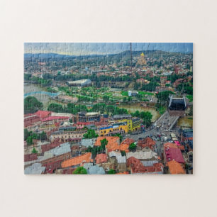 Tbilisi Georgia Cityscape Street Architecture Jigs Pussel