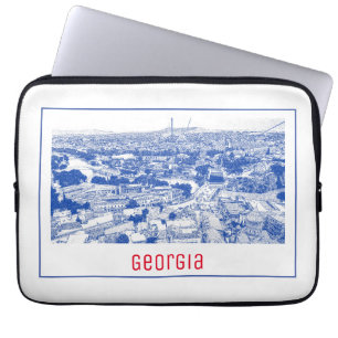 Tbilisi Georgia Cityscape Street Architecture Laptop Fodral