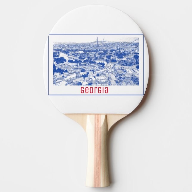 Tbilisi Georgia Cityscape Street Architecture Pingisracket (Framsidan)