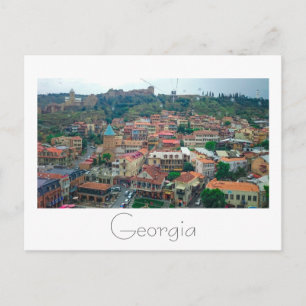 Tbilisi Georgia Cityscape Street Architecture Vykort