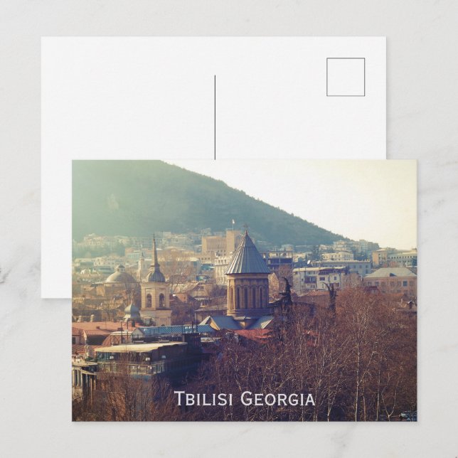 Tbilisi Georgia Helg Vykort (Fram/baksida)