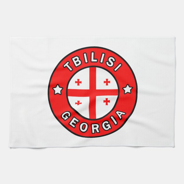 Tbilisi Georgia Kökshandduk (Horisontell)