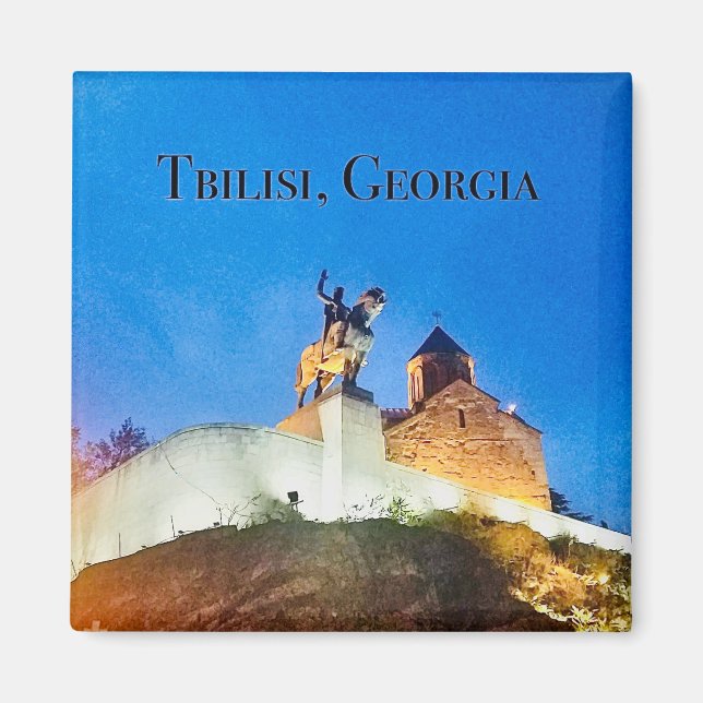 Tbilisi, Georgia Magnet – King Vakhtang Gorgasali  (Framsidan)