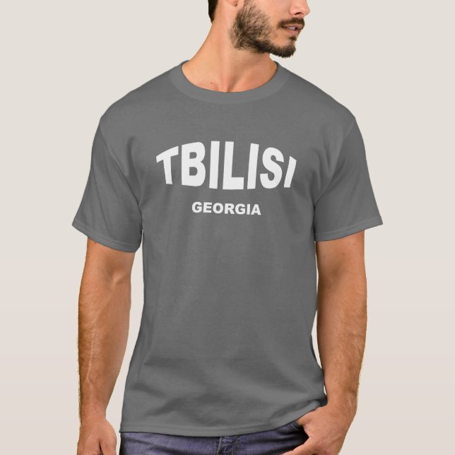 Tbilisi Georgia Sakartvelo T Shirt (Framsida)