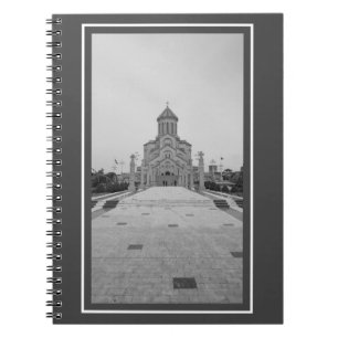 Tbilisi Georgia Sameba Cityscape Architecture Anteckningsbok