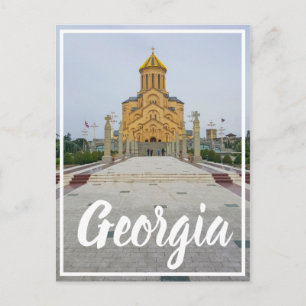 Tbilisi Georgia Sameba Heliga Trinity Cathedral Vykort