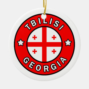 Tbilisi Georgien Julgransprydnad Keramik