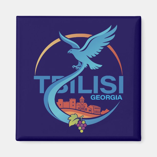 Tbilisi Georgien Östeuropa Magnet (Framsidan)