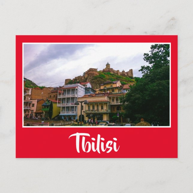 Tbilisi Georgien stadsbild gatuarkitektur Vykort (Framsida)
