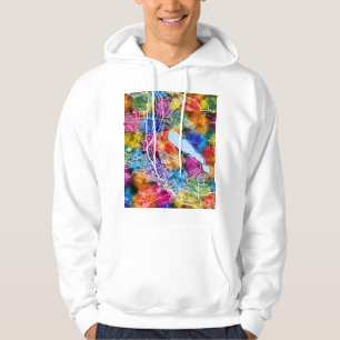 Tbilisi Georgien Stadskarta Hoodie