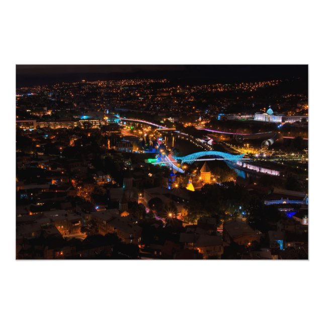Tbilisi på natten fototryck (Framsidan)
