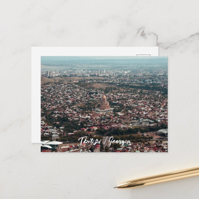 Tbilisi stad vykort (Fram/Back In Situ)