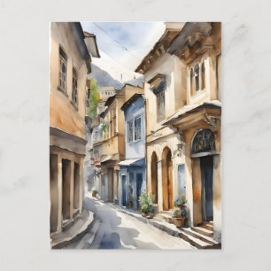 Tbilisi vattencolor art vykort