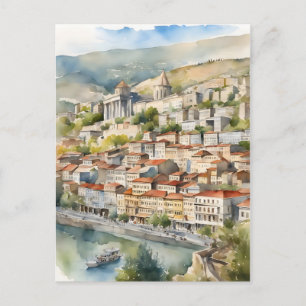 Tbilisi vattencolor art vykort