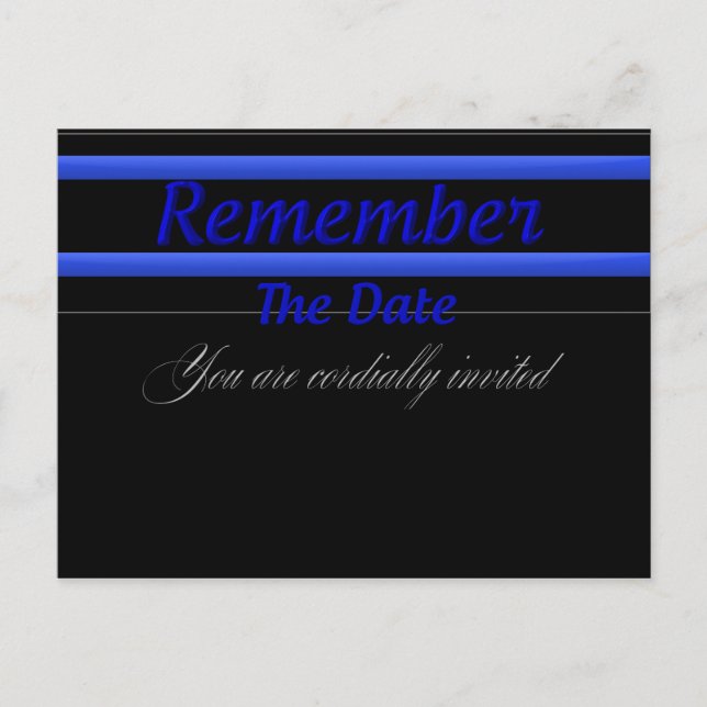 TBL Banquet Collection 1 Kom ihåg datum inbjudan Vykort (Framsida)