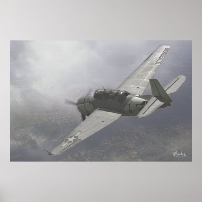 TBM-3E Avenger Poster (Framsidan)
