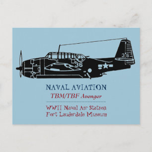 Tbm/tbf avenger vykort