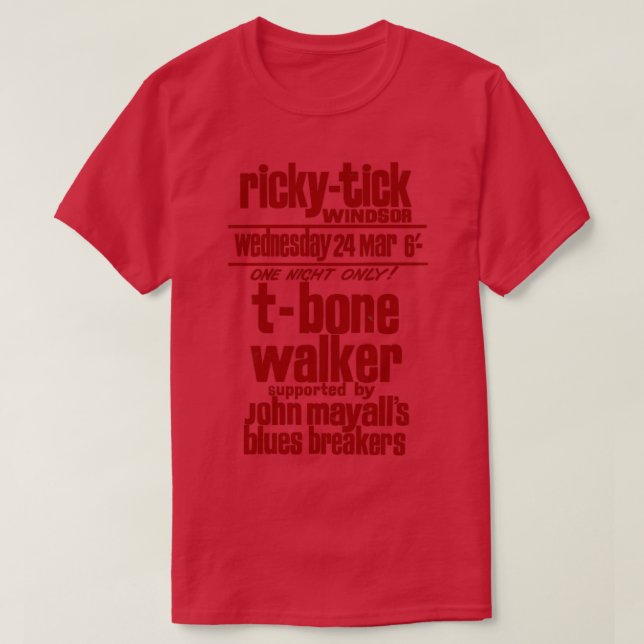 TBone Walker T Shirt (Design framsida)