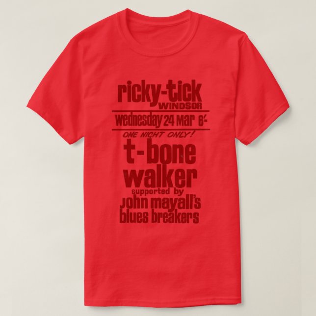 TBone Walker T Shirt (Design framsida)