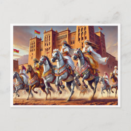 TBOURIDA traditionell marockansk häst Helg Vykort