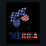 Tbull 4th Of July Merica American Flag Sungles  Poster<br><div class="desc">Tbull 4th Of July Merica American Flag Sungles</div>