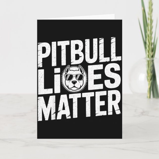 Tbull Lives - Ttie Lover Dog Love Pet Owner  Kort (Framsida)