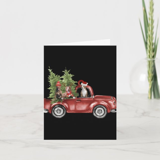 Tbull On Car Christmas Ornament Funny Xmas  Kort (Framsida)