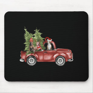 Tbull På Bil Jul Ornament Rolig Jul Musmatta