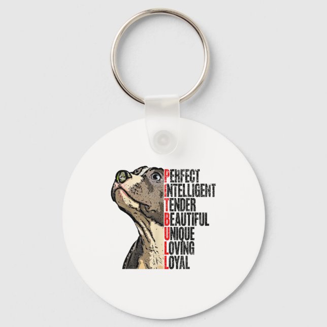 Tbull Perfect Intelligent Tender Beautiful Unique  Nyckelring (Framsida)