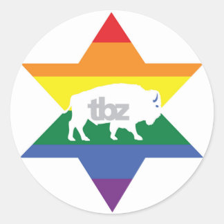 TBZ hade Pride! Stickers Runt Klistermärke