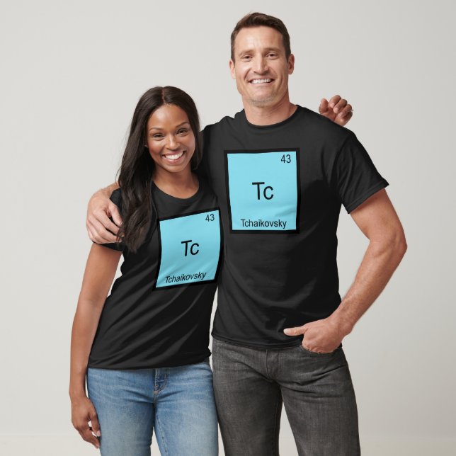 Tc - Tchaikovskij Funny Chemistry Inslag-symbol Tröja (Unisex)