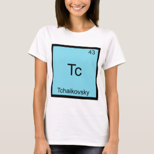 Tc - Tjajkovskij Rolig Kemiskt Element Symbol Tröja