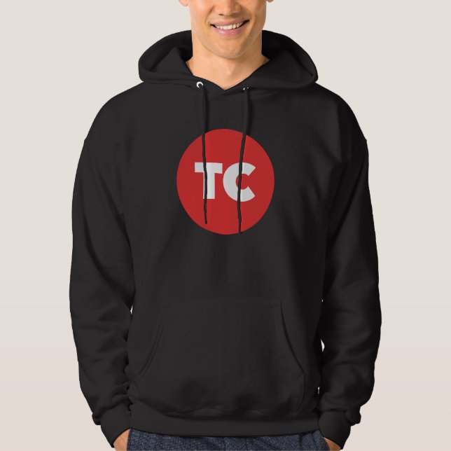 TC Treasure Logotyp Black Hoodie (Framsida)