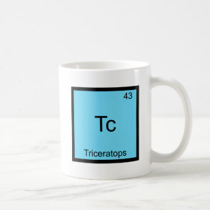 Tc - Triceratops Roligt Kemitelement Symbol Kaffemugg