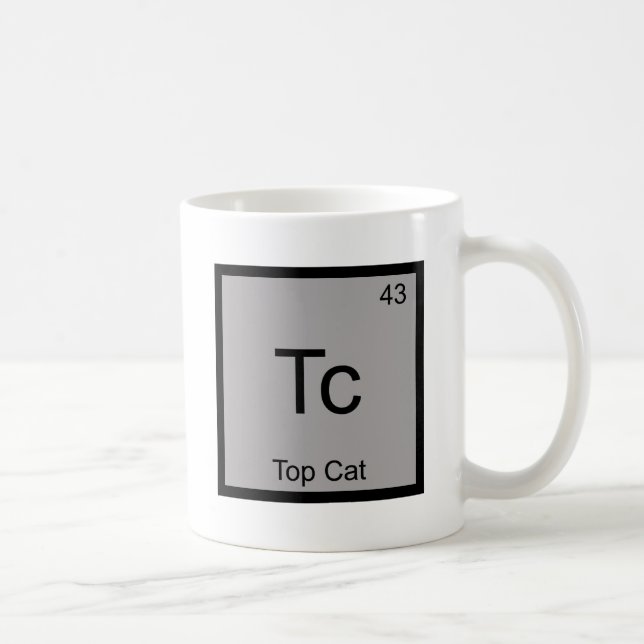 Tc - Utslagsplats för symbol för Top Cat rolig Kaffemugg (Höger)
