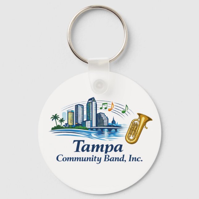 TCB Baritone/Euphonium/Tuba Logo Keychain Nyckelring (Framsida)