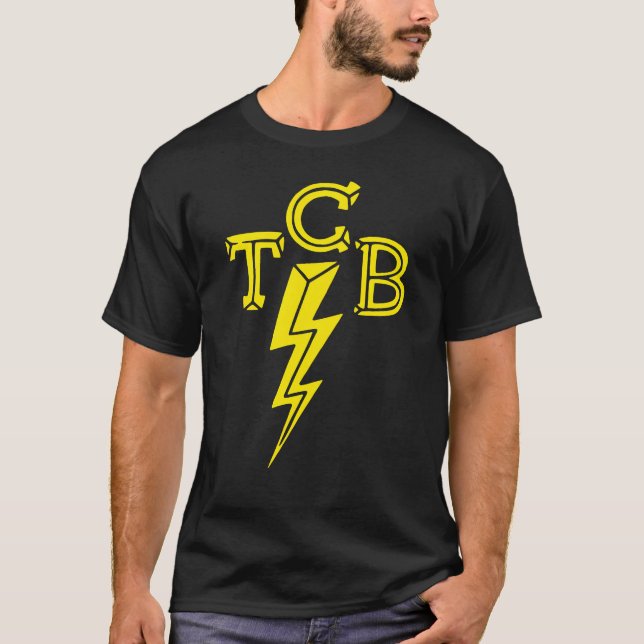 TCB Classic Rock Rockabilly tjej T Shirt (Framsida)
