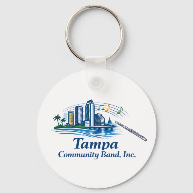 TCB Flute Logo Keychain Nyckelring (Framsida)