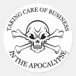 TCB i Apocalypse Stickers Large Runt Klistermärke