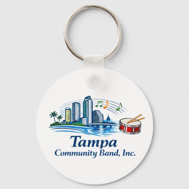 TCB Percussion Logo Keychain Nyckelring (Framsida)