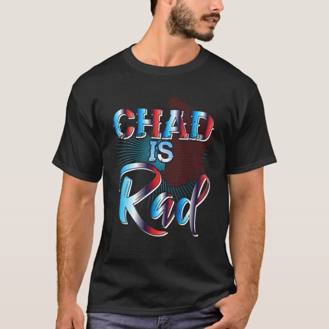 Tchad är Tchad-klädesplagg i Land T Shirt (Framsida)