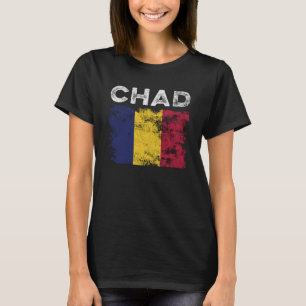 Tchad Flagga Distress - Tchad-Flagga T Shirt