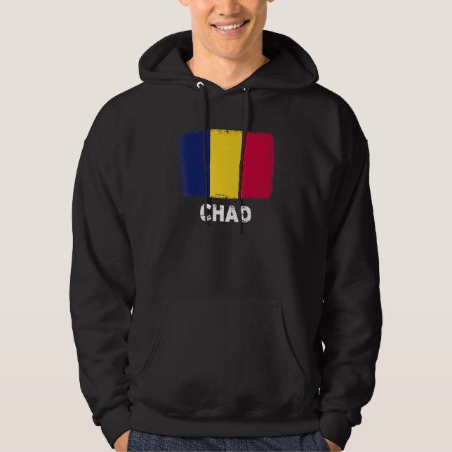 Tchad Flagga Support Chadiska People Women Manar Hoodie (Framsida)