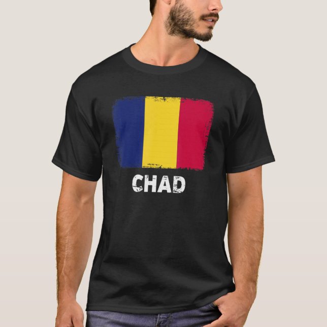 Tchad Flagga Support Chadiska People Women Manar T Shirt (Framsida)