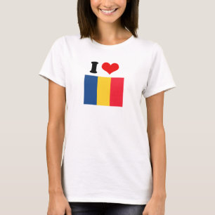Tchad flagga tee shirt