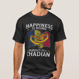Tchad Giftermål Tchad, gift Flagga bröllopskultur T Shirt