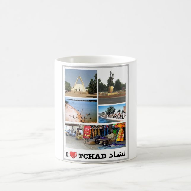 Tchad - I Kärlek - Kaffemugg (Center)