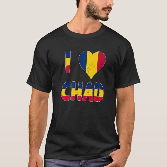 Tchad i Stil i Kärlek T Shirt (Framsida)